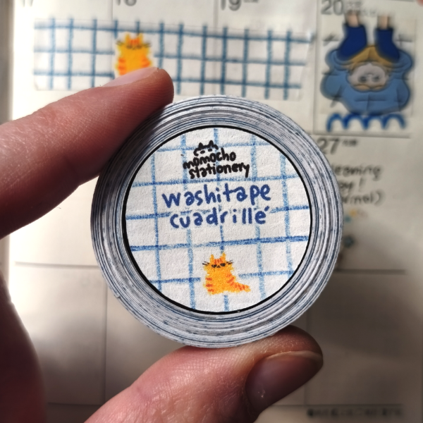 Producto - washitape cuadrillé crayon