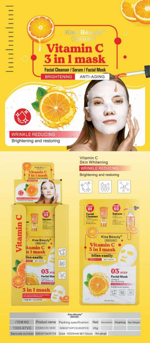Producto - MASCARA FACIAL 3IN1 KISS BEAUTY KA1333