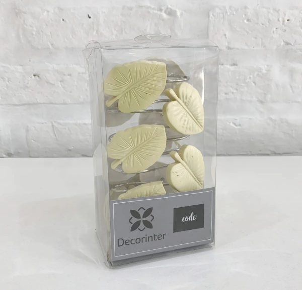 Producto - Ganchos de cortina de baño Leaf natural