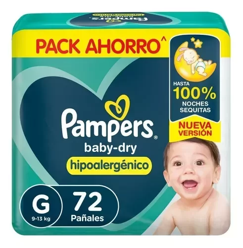 Producto - Pampers Baby Dry g 72