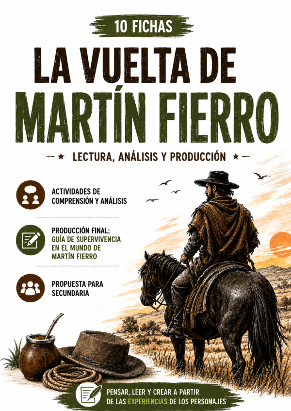 Producto - 10 FICHAS "LA VUELTA DE MARTÍN FIERRO"