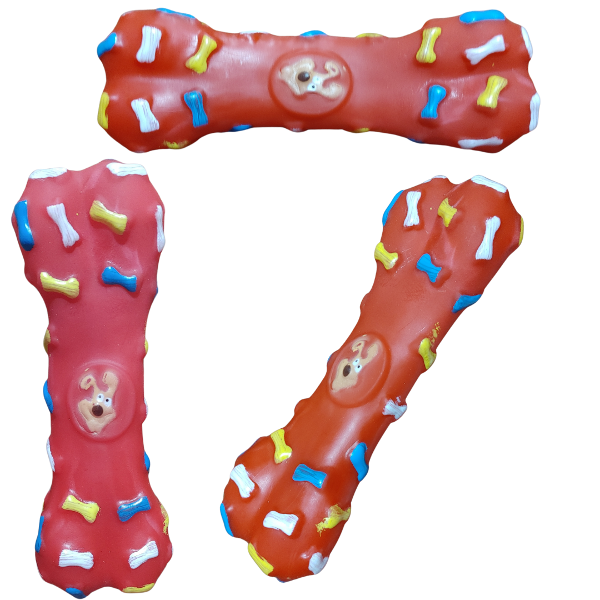 Producto - Juguete para para perros huesito masticable con chifle sonoro - 1