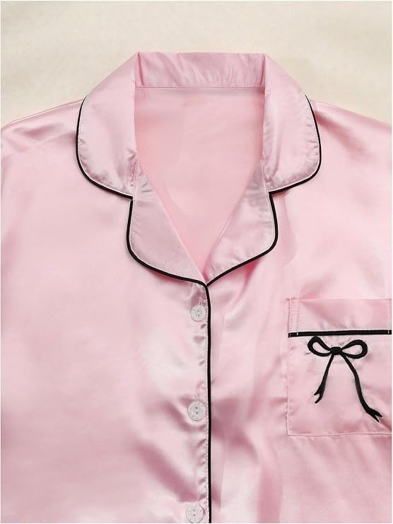 Producto - Conjunto de pijama de 2 piezas Pink Saten - 3