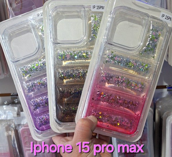 Producto - Fundas puffer reforzadas brillo. IPhone 15 pro max