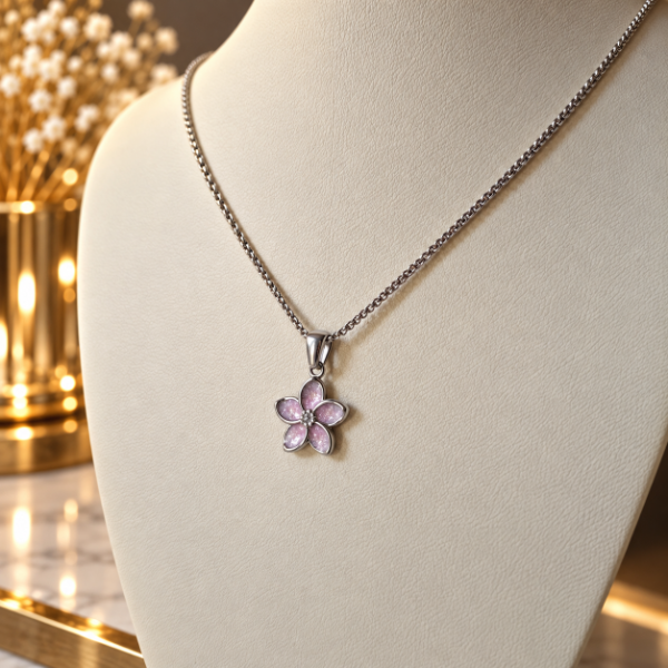 Producto - Dije o Collar Florcita Esmaltada - Código 000564 - 0