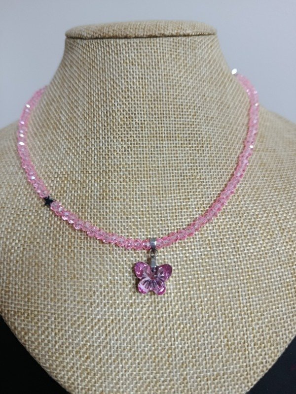 Producto - Cadena Rosita en piedras rosas