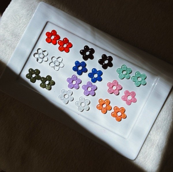 Producto - Flor resina charms (sin argollitas)