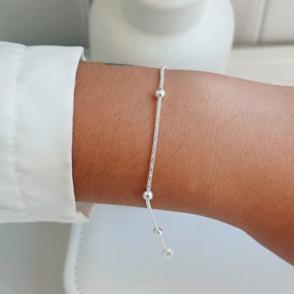 Producto - Pulsera Bolas Tumbes Mica Plata 925