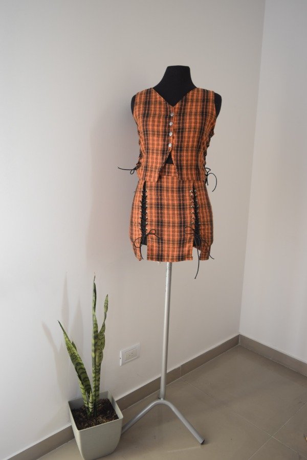 Producto - Pollera acordonada Pumpkin