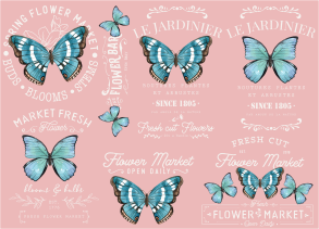 Producto - MARIPOSAS 4 TRANSFERMIXED A3