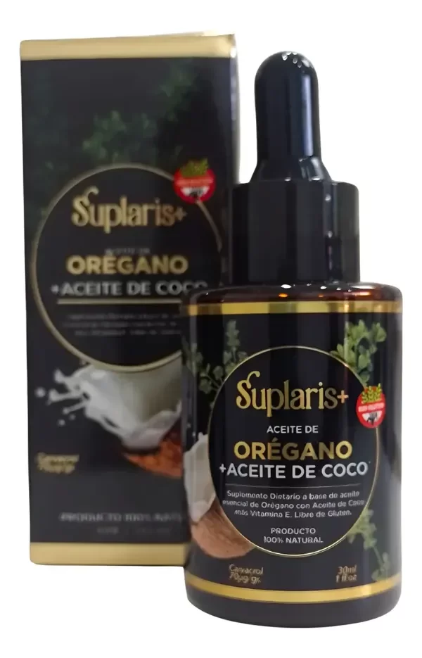 Producto - Aceite De Orégano + Aceite De Coco Suplaris + 30ml