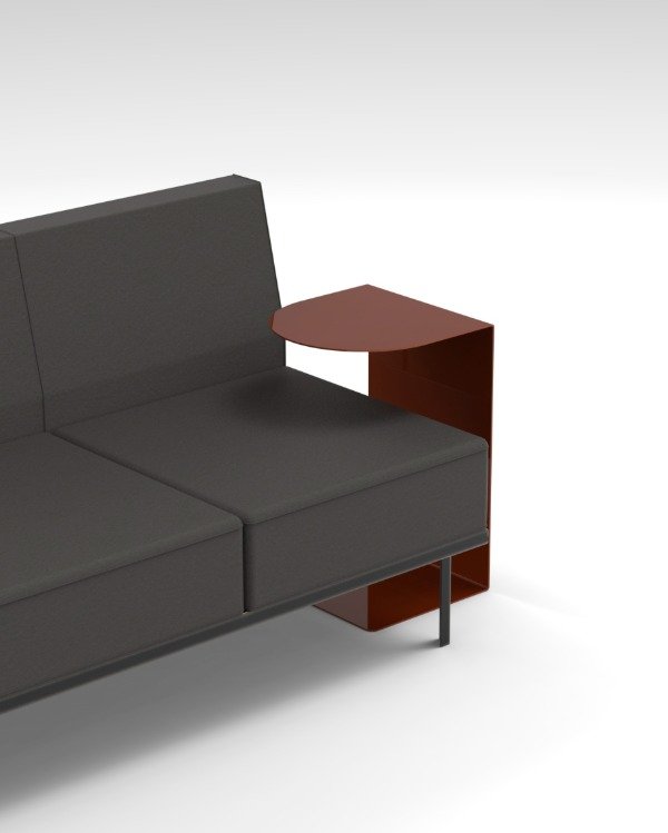 Producto - Mesa C - mesa de arrime metálica de apoyo - 7