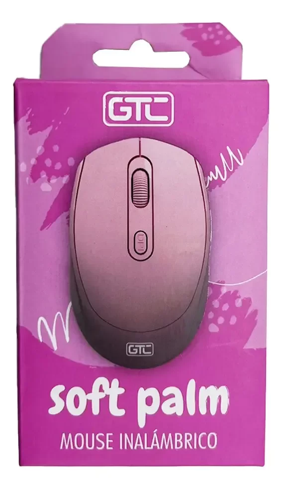 Producto - Mouse Inalambrico Gtc Mig-123 Optico 1600 Dpi Pc ROSA