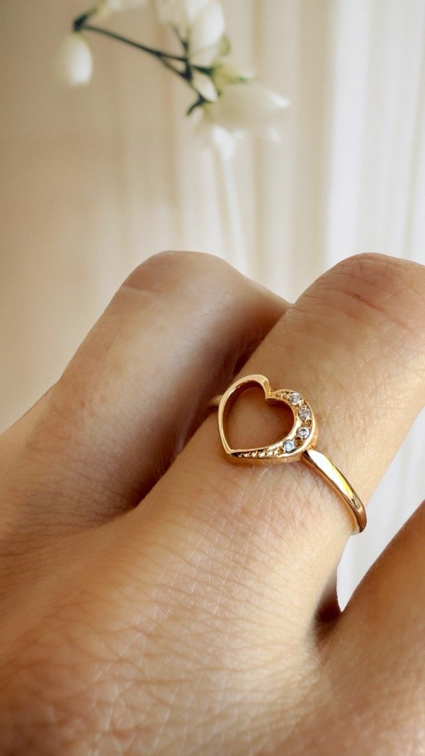 Producto - Anillo corazón ORO 18K