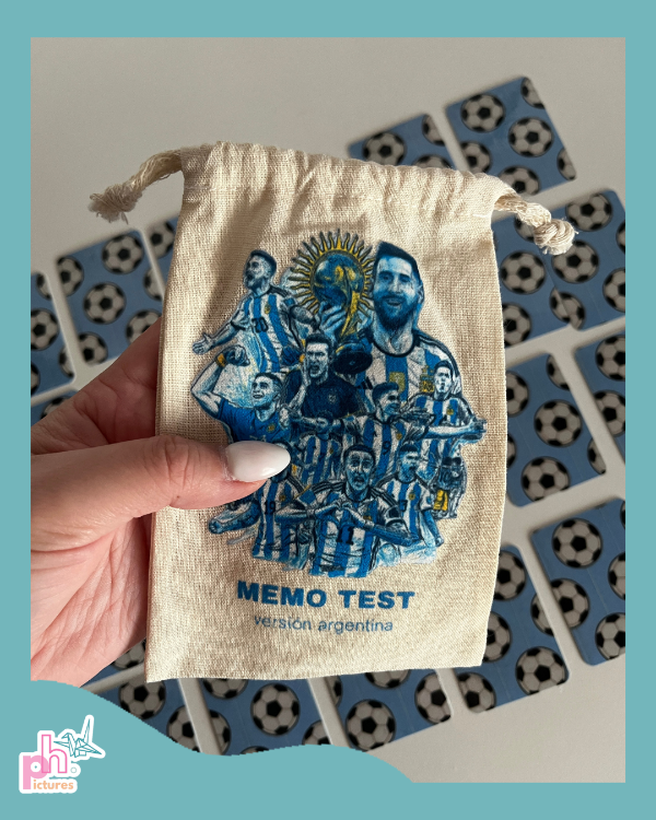 Producto - memo test - souvenir con bolsita de tela personalizado - 4