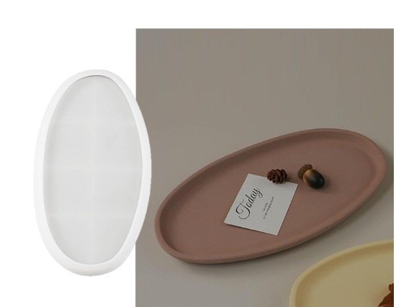 Producto - MOLDE SILICONA BANDEJA OVALADA LISA