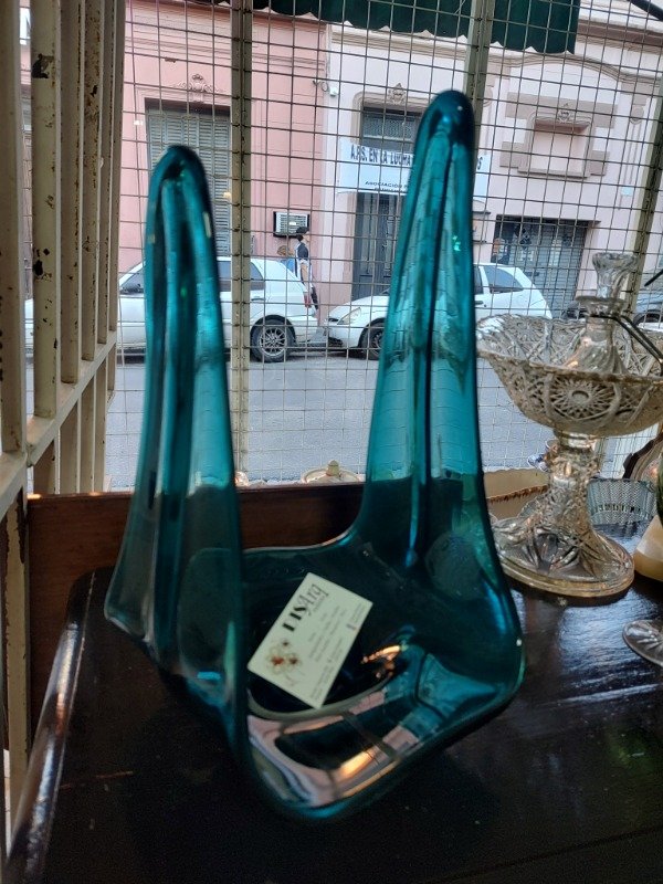 Producto - Centro cristal de Murano petróleo