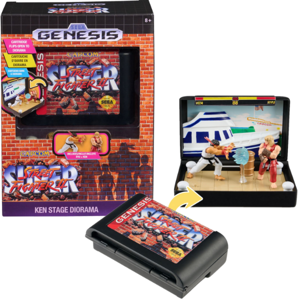 Producto - Console Heroes Sega Genesis Street Fighter II Diorama Playset