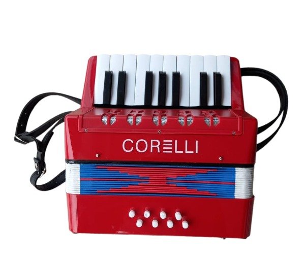 Producto - ACORDEON NIÑO 8 BAJOS CORELLI ROJA