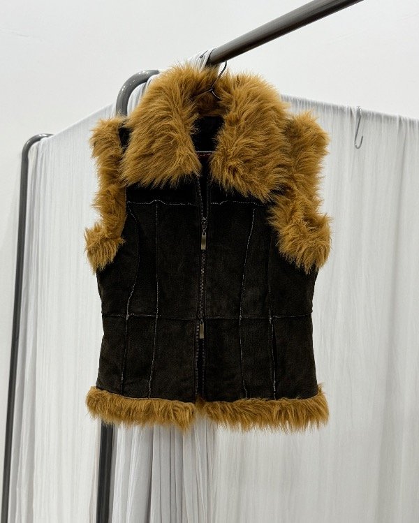Producto - Chaleco leather double zip (S)