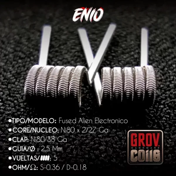 Producto - COIL PREARMADA GROV COILS ENIO (0.36ohm)