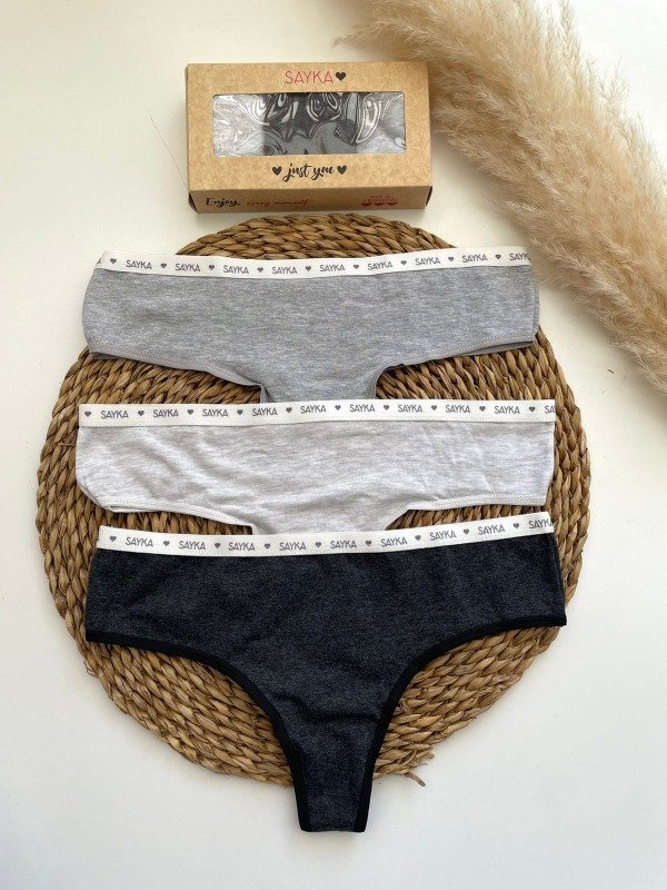 Producto - PACK X3 Culotteless Alg/Lycra con elastico SAYKA - COD 3966