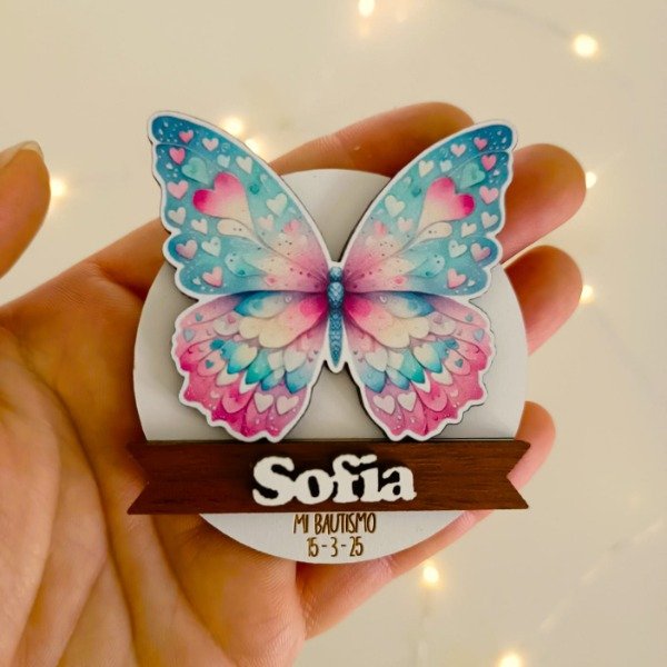 Producto - Souvenir llavero o iman personalizado - MARIPOSAS