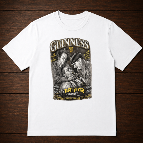 Producto - Remera - Cerveza Guinness los tres chiflados - 2