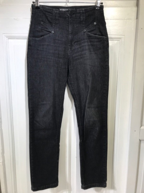 Producto - Jean KOSIUKO negro grisaseo recortes- Talle S- PRECIO: 48x