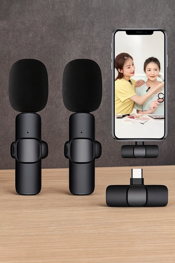 Producto - Micrófono Corbatero K9 Tipo C/iPhone DOBLE