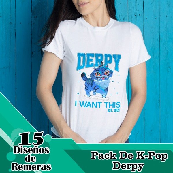 Producto - Diseños Digitales / Plantillas Para Remeras De K-Pop Demon Hunters Derpy