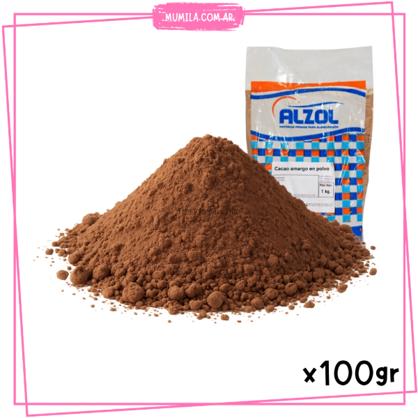 Producto - Cacao Amargo Alzol x100gr