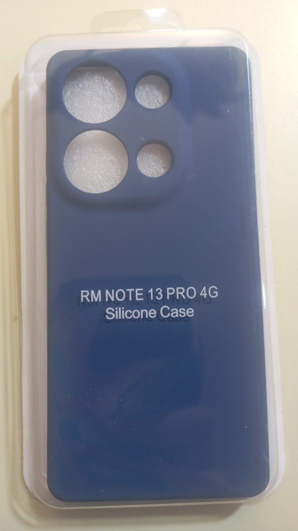 Producto - Funda Silicone Case Azul para Xiaomi Redmi Note 13 Pro 4G