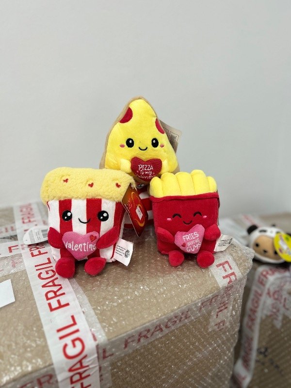Producto - Pochoclo papas fritas y pizza con corazón chicos