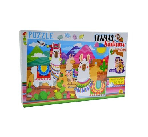 Producto - PUZZLE LLAMAS EN EL PUCARA 150PZS 34.5X22.5X4.7 IMPLAS