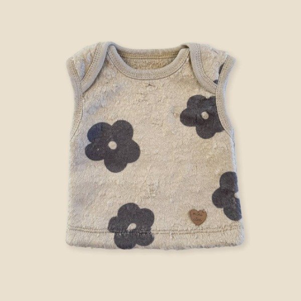Producto - Chaleco corderito floriana beige