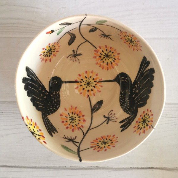 Producto - Fuente ensaladera mediana Colibríes