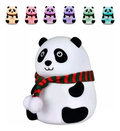 Producto - Lámpara velador panda/unicornio/capibara de silicona hace varios colores - 0
