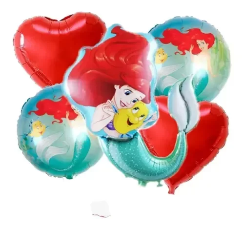 Producto - Sirenita - Set 5 globos - 1