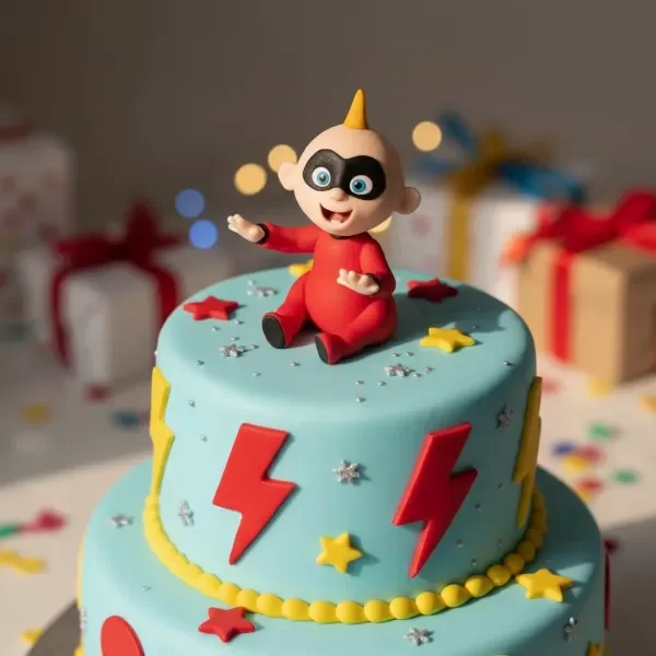 Producto - Adorno para Torta Los Increíbles Bebé Jack-jack En Porcelana Fría