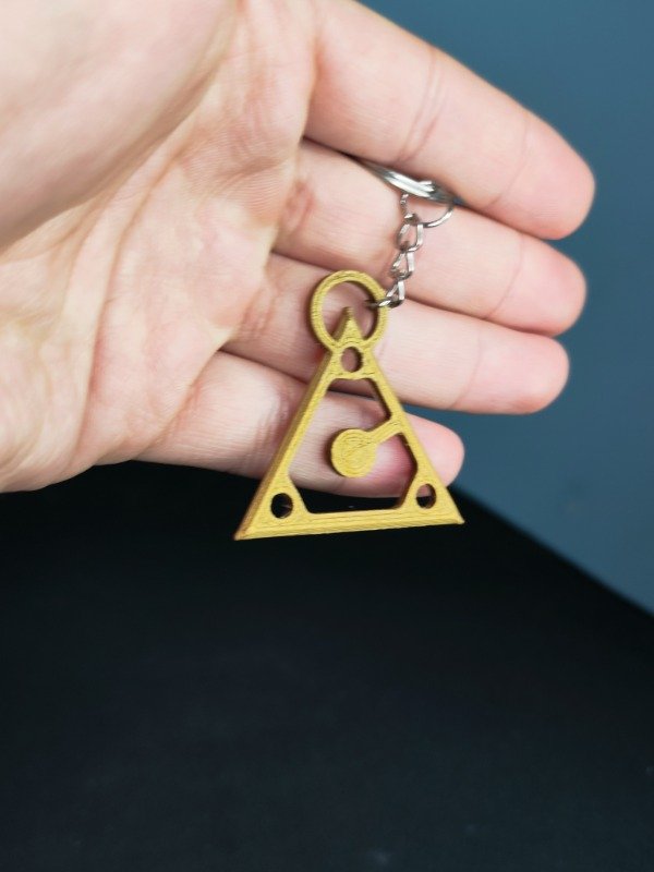 Producto - Llavero 3D / Turbo Power Rangers Emblema Dorado 4 cm - 0