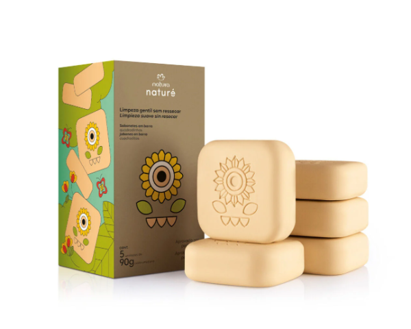 Producto - Jabones en barra Naturé 5 unidades - 5 unidades de 90 g c/u - Naturé