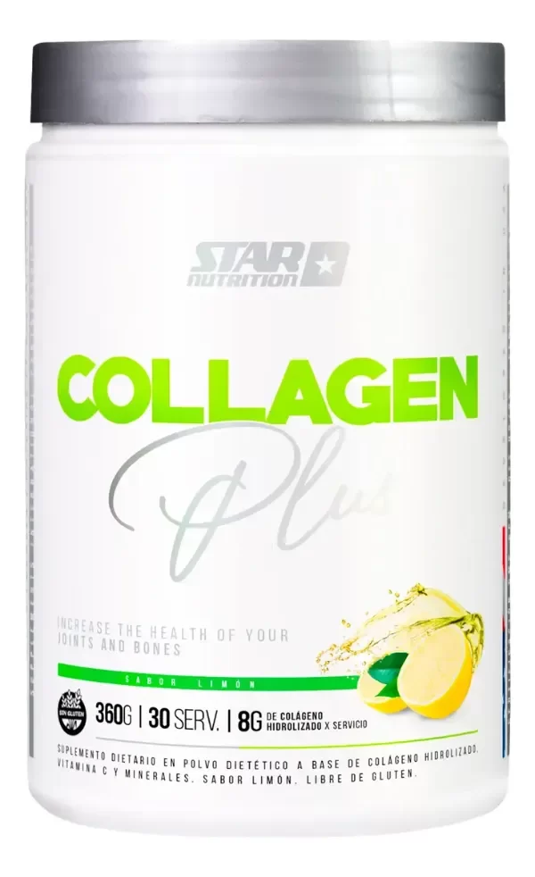 Producto - Collagen Plus 360gr En Polvo Sabor Limón - Star Nutrition