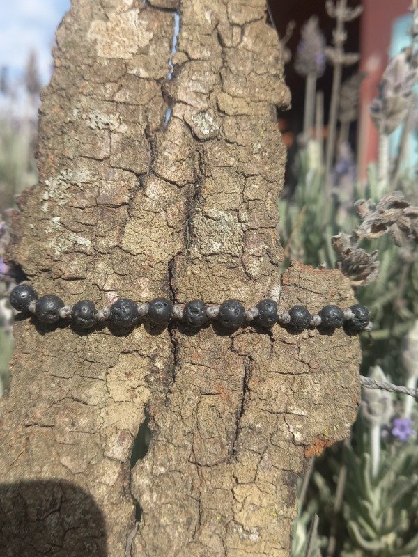 Producto - Pulsera de piedra volcanica ajustable - 2