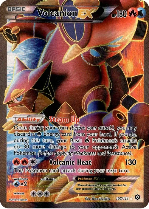 Producto - Volcanion EX Full Art - 107/114 - Steam Siege - Holo