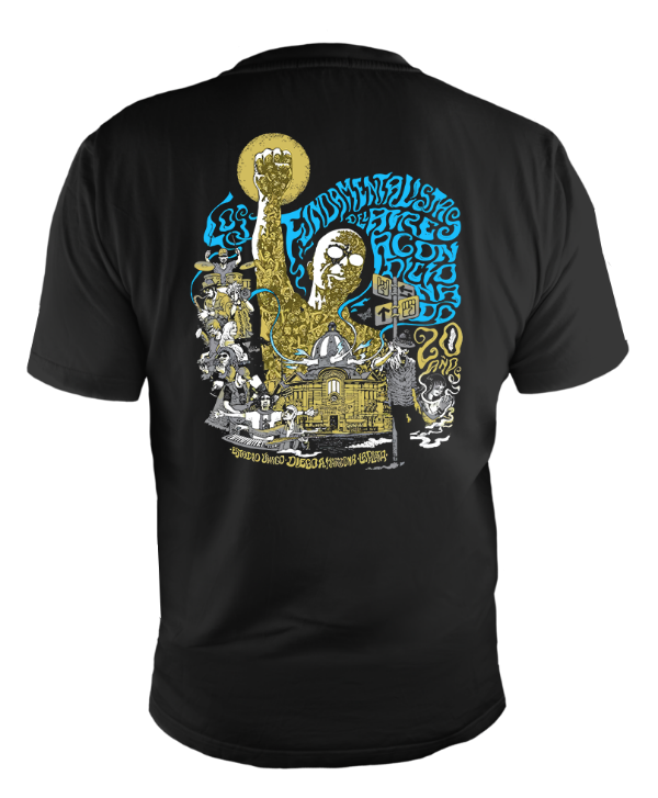 Producto - Remera Los Fundamentalistas - TALLE XXL (Estampa espalda)