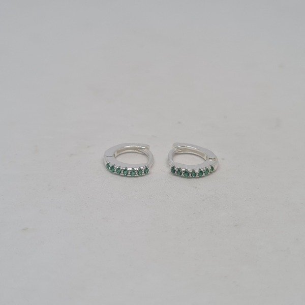 Producto - Argolla cubic verde 6mm AR73A