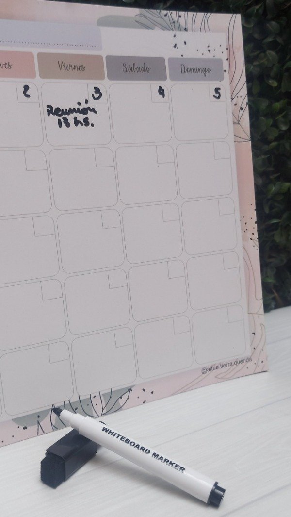 Producto - ORGANIZADOR MENSUAL con IMAN