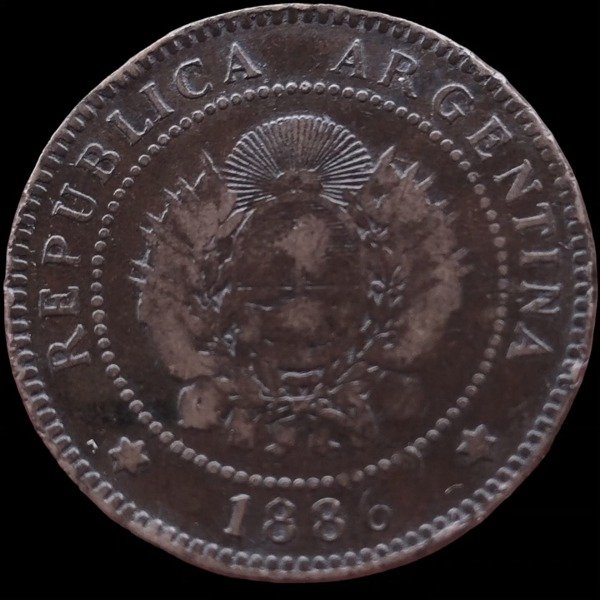 Producto - Argentina, 1 centavos, 1886.