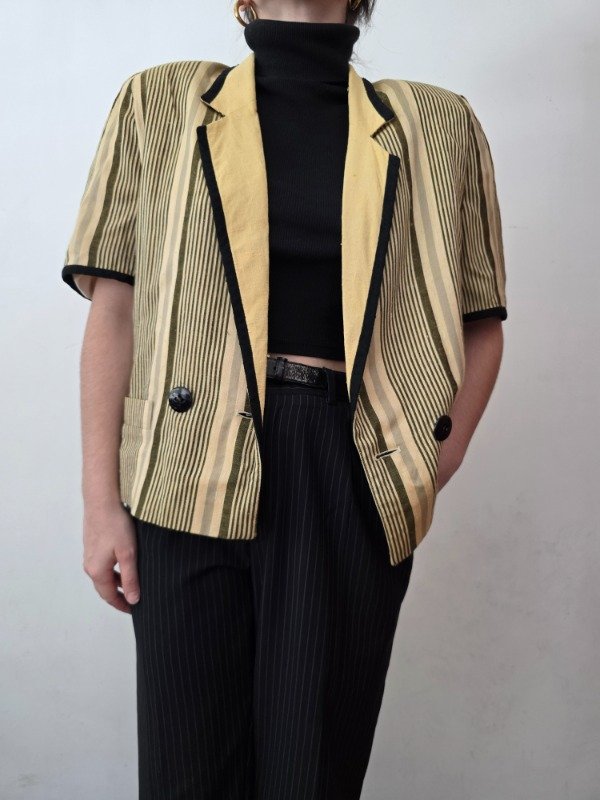 Blazer a rayas amarillo — imagen 3